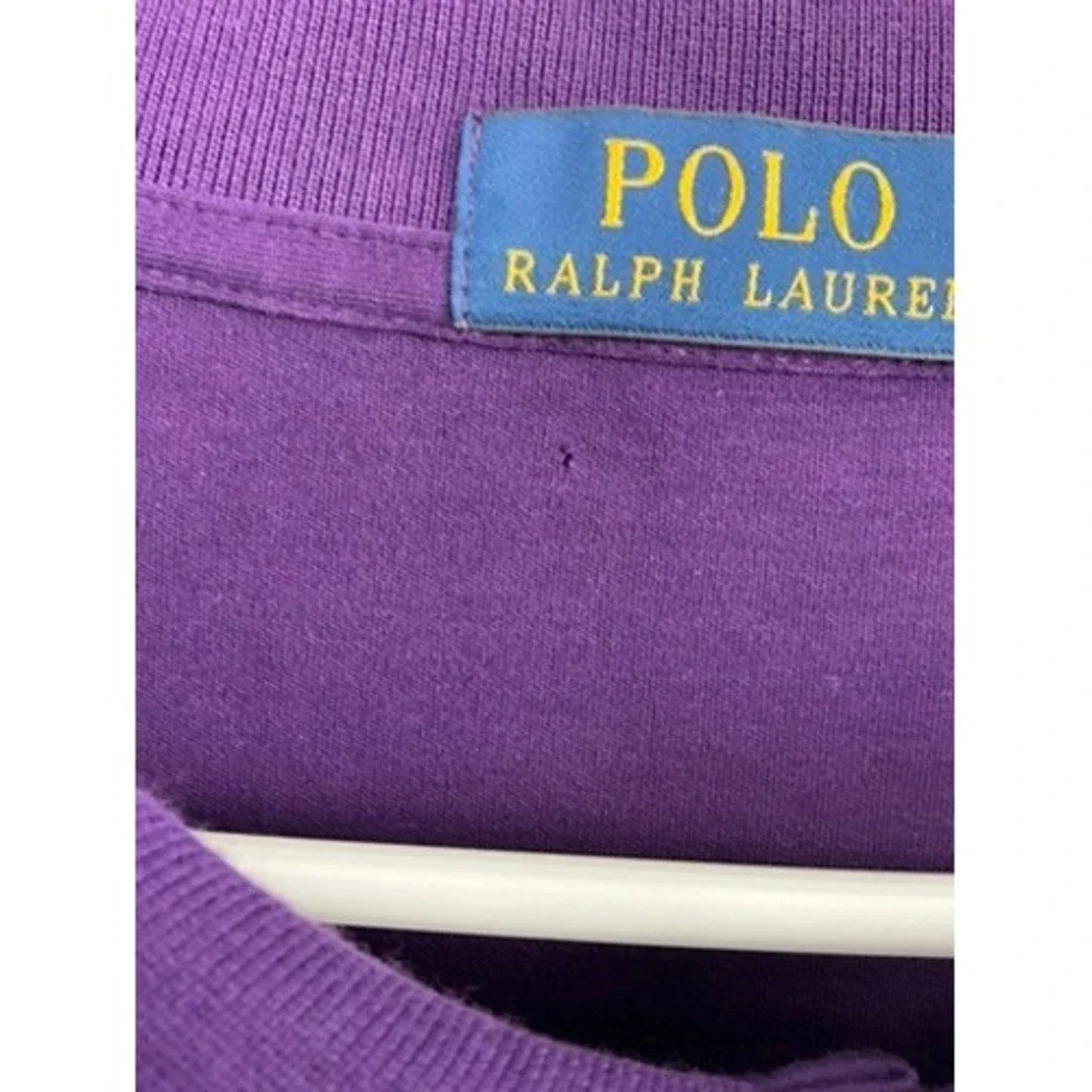 Polo Ralph Lauren Mens 4XB Purple Short Sleeve Embroidered Polo Shirt Big Tall